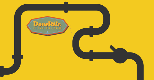 An illustration of plumbing pipes.