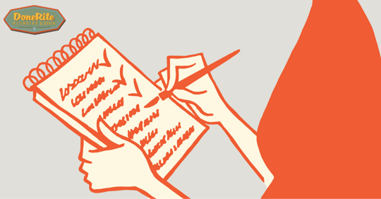 Animated Women Marking Off Items On A Checklist