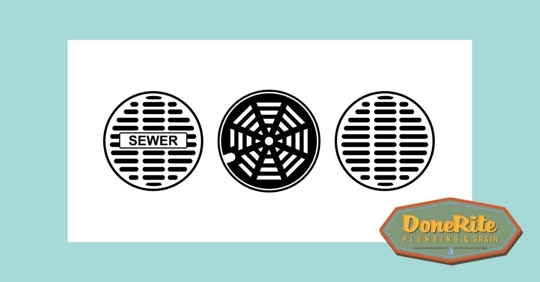 Images of a sewer drain.